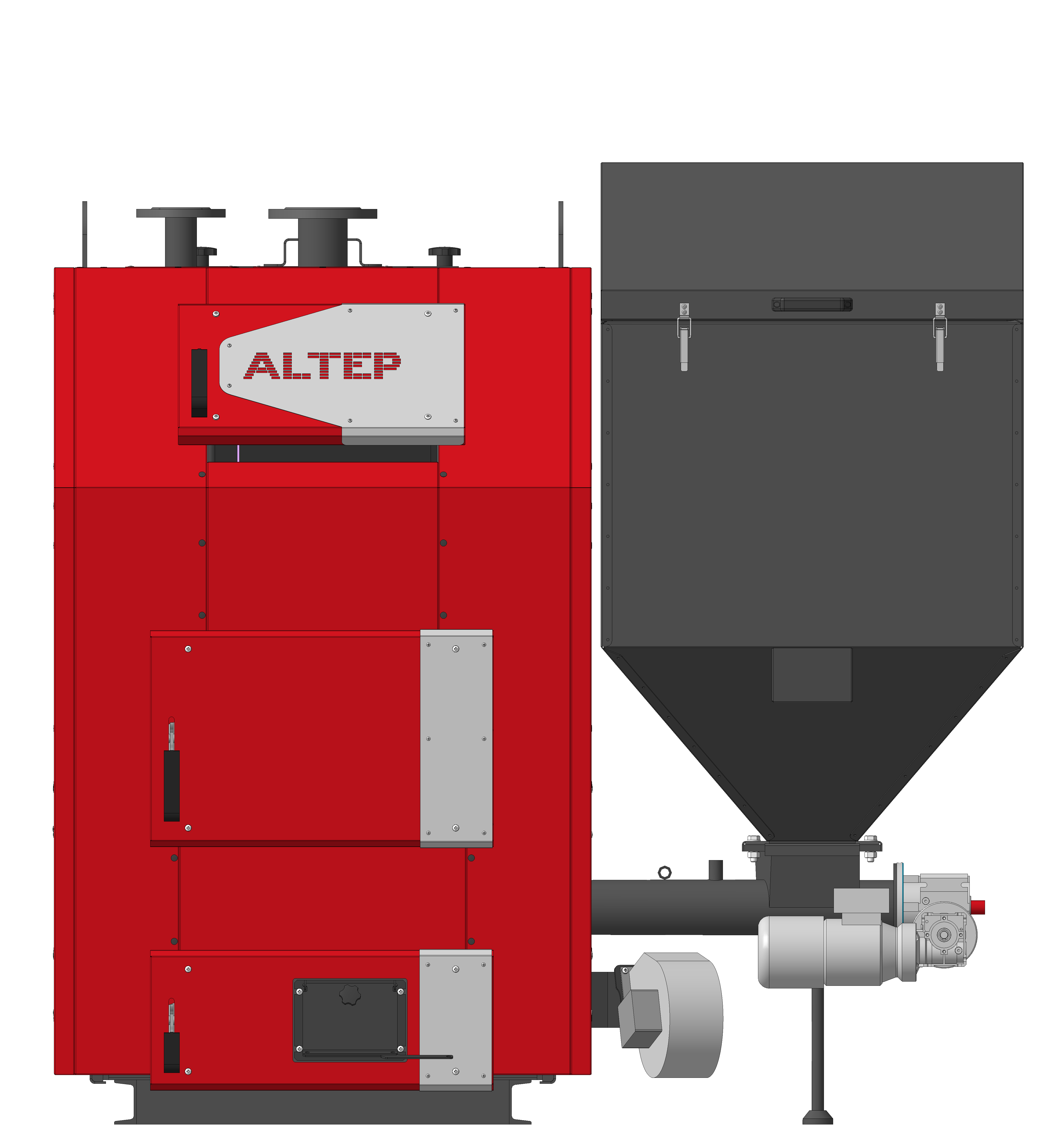 Котел опалювальний твердопаливний водогрійний "ALTEP" КТ-3Е-SH-150 кВт (TRIO Pellet)
